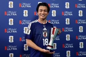 上田绮世：日本队的目标是夺冠 梅西、C罗进球对我是一种激励